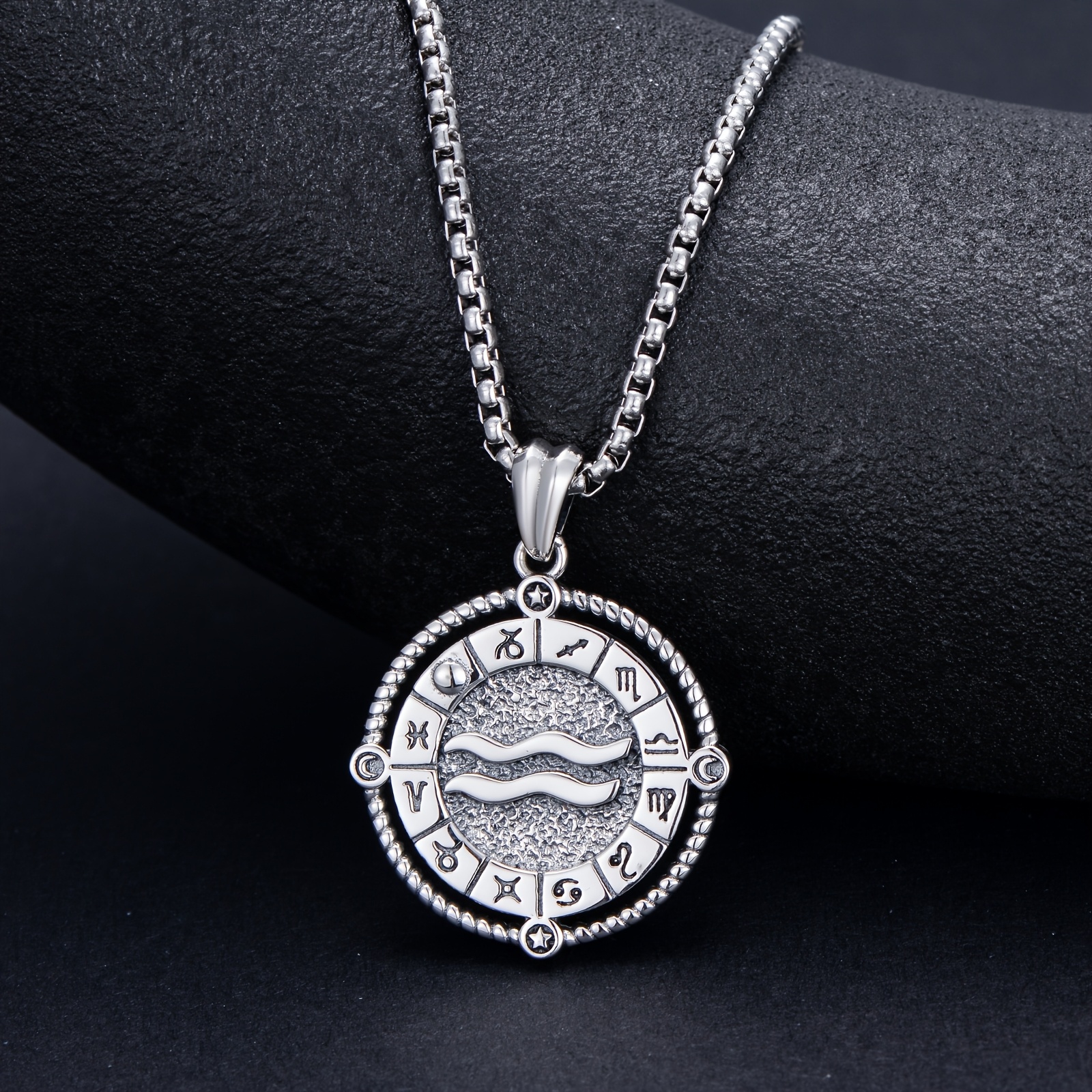 925 Silver Zodiac Sign Necklace with Constellation Pendant